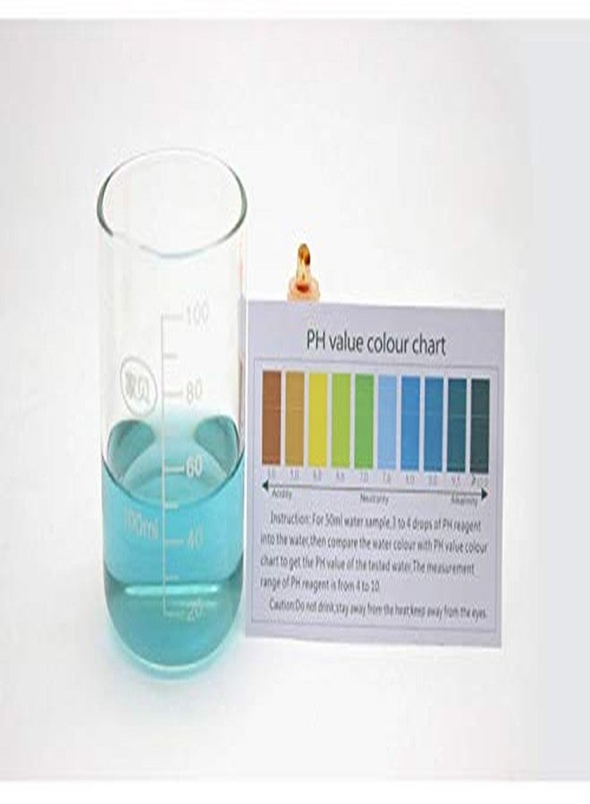 WELLON قطرات ويلون لقياس درجة الحموضة ومستوى القلوية، لاختبار درجة حموضة الماء مع مخطط ألوان درجة الحموضة، طقم اختبار درجة الحموضة، سائل عباد الشمس (عبوتان) - Image 5